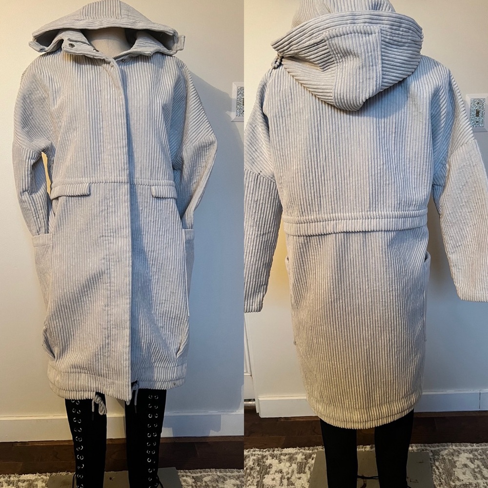 Light Grey Corduroy Jacket Size S/M